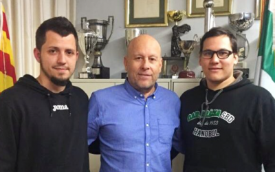 Borrell (esquerra) i Gomis (dreta) presentats com a tècnics graciencs el novembre del 2018 | OAR